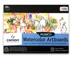 Canson Montval Watercolour Plein Air Art Boards – 10 Pack – 9 x 12 in.
