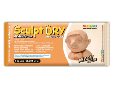 Mungyo Sculpt-Dry Clay 1000g - Peach