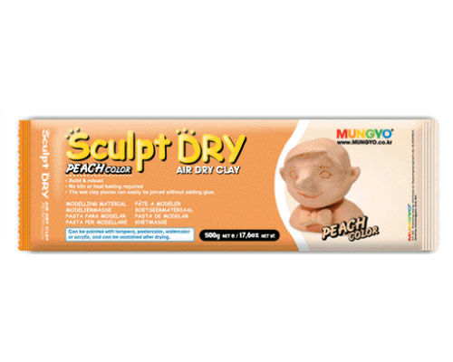 Mungyo Sculpt-Dry Clay 500g-Peach