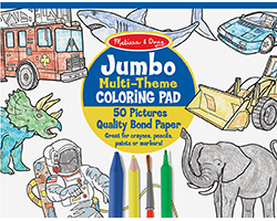Melissa & Doug Jumbo Colouring Pad - Blue