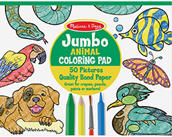 Melissa & Doug Jumbo Colouring Pad - Animals