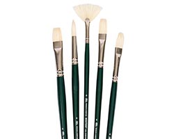 Winsor & Newton Winton Oil Colour Brush Set Long Handle Set of 5