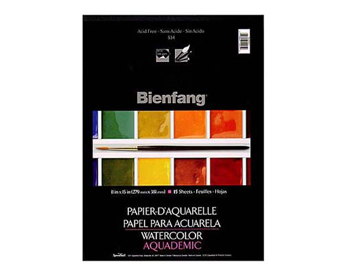 Bienfang Aquademic Watercolour Pad 11 x 15 in.