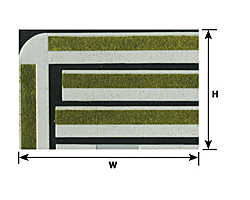 Plastruct Curbs, Sidewalk & Parkways Patterned Sheet Pack of 2