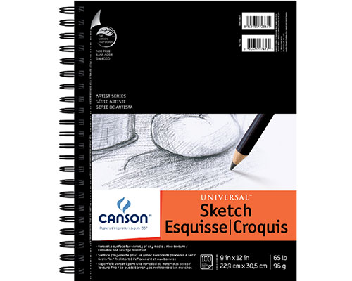 Canson Universal Sketch 9"X12" 100 Sheets