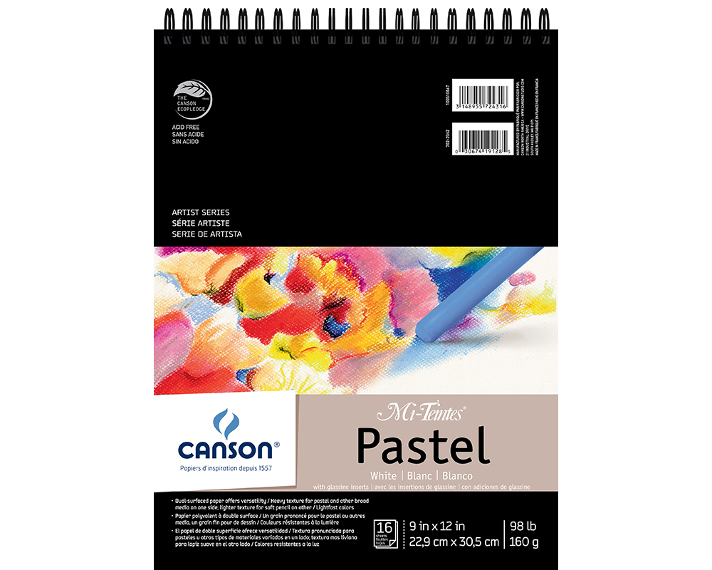 Canson Mi Teintes Pastel Pad 9"x12" 16 Sheets
