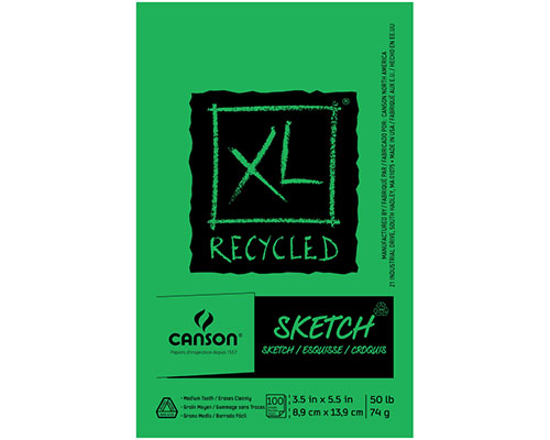 Canson XL Recycled Sketch Pad 3.5"X5.5" 100 Sheets