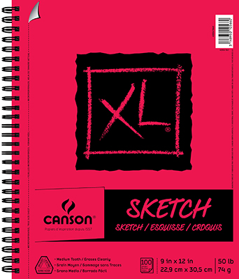 Canson XL Sketch Pad 9"X12" 