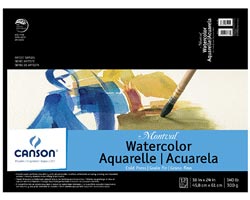 Canson Montval Watercolour Pad – 140lb – 18 x 24 in.