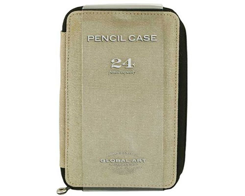 Global Art Canvas Pencil Case 24 - Sage