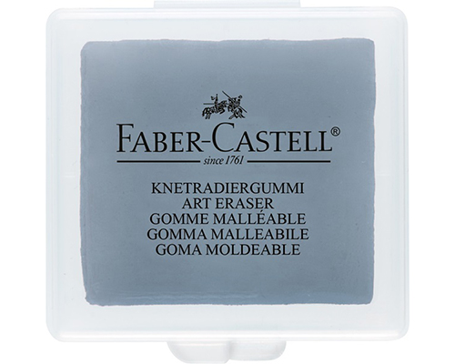 Faber-Castell Kneadable Grey Eraser In Plastic Box