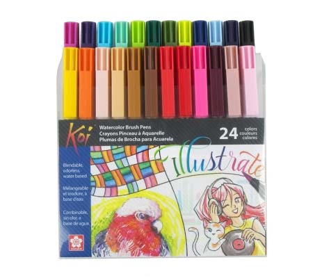 Sakura Koi Coloring Brush - Set of 24