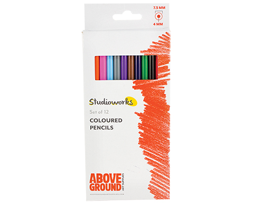 Above Ground Studioworks Soft Coloured Pencil  Set of 12