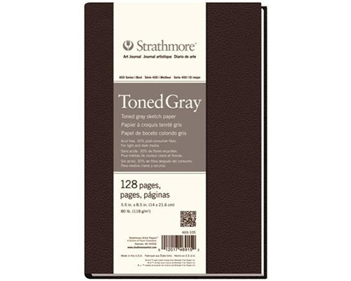 Strathmore #400 Series Toned Grey Art Journal 5.5"x8.5" 