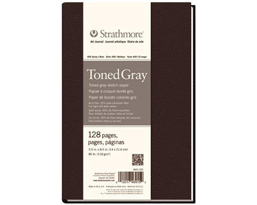 Strathmore #400 Series Toned Grey Art Journal 8.5"x11"