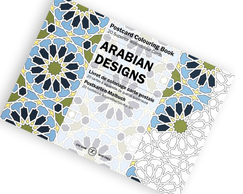 Pepin Postcard Colouring Book- Arabian Designs