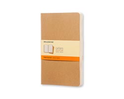 Moleskine Cahier Ruled Large Kraft Set of 3