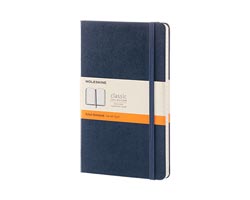 Moleskine Ruled Notebook- Hardcover Blue- Large