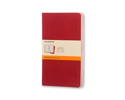 Moleskine Squared Cahier Journals-Blue - Pocket- Set of 3