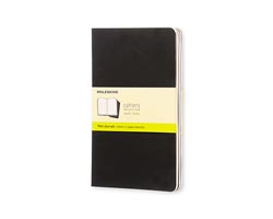 Moleskine Cahier Plain Large Black Set of 3