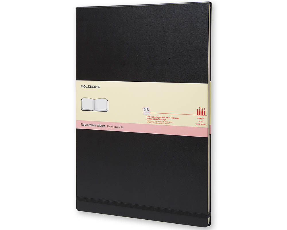 Moleskine Art Plus Folio Watercolour Album Black- A3 11 3/4" x 16 1/2"