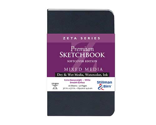 Stillman & Birn Zeta Series Softcover Sketchbook - 3.5 x 5.5 in