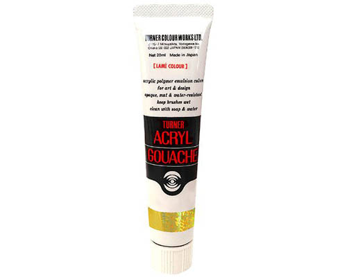 Turner Acryl Gouache  20mL Tube  Lamé  Yellow Opal