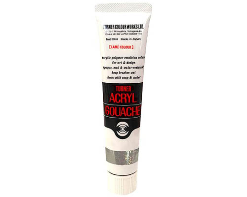 Turner Acryl Gouache  20mL Tube  Lamé Clear Diamond