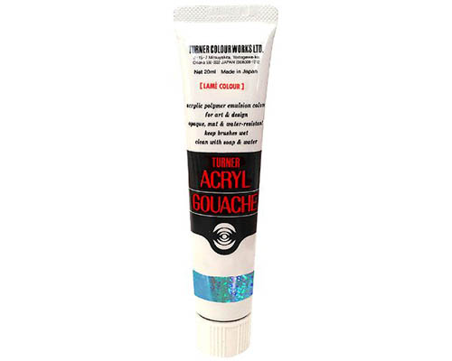 Turner Acryl Gouache  20mL Tube  Lamé Blue Diamond