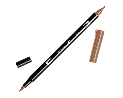 Tombow Dual Brush Pen 977 Saddle Brown