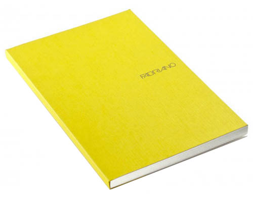 Fabriano EcoQua  Dotted Notebook Glue Binding 5.8"X8.25" Lemon