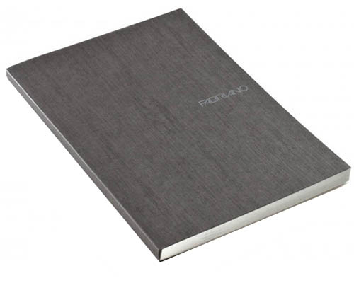 Fabriano EcoQua  Dotted Notebook Glue Binding 5.8"X8.25" Stone