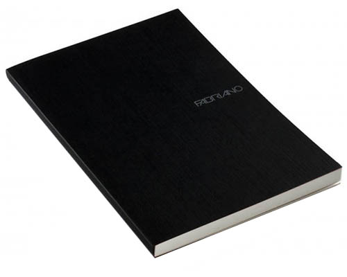 Fabriano EcoQua  Dotted Notebook Glue Binding  8.25"X11.7" Black