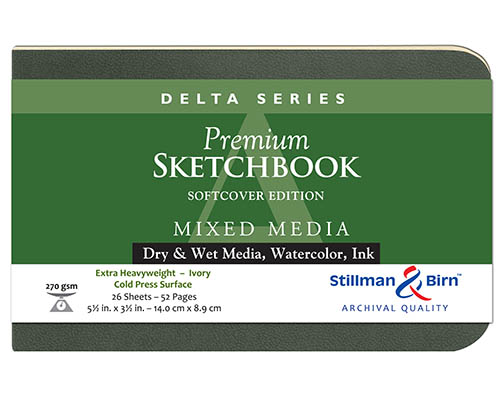 Stillman & Birn Delta Series Softcover Sketchbook - 5.5 x 3.5 in. 