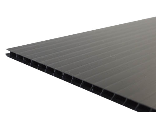Corroplast Corrugated Plastic Board 48x96 Black (No Half Sheets)