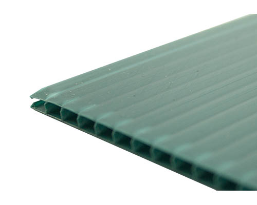 Hi-Core Corrugated Plastic Board 4 Ply 18 x 24 in. Green #70