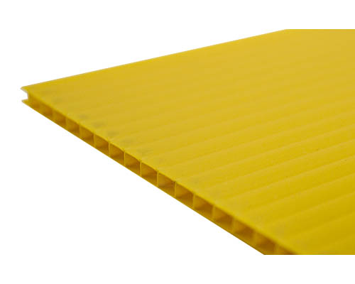 Hi-Core Corrugated Plastic Board 4 Ply 18 x 24 in. Yellow #20