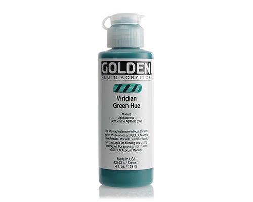 Golden Fluid Acrylic - Viridian Green Hue - 4oz