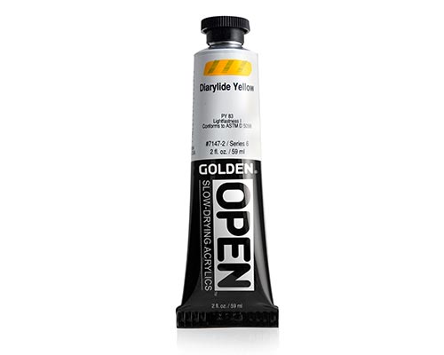 Golden OPEN Acrylics - Diarylide Yellow - 2oz