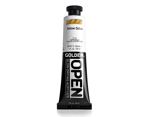 Golden OPEN Acrylics - Yellow Ochre - 2oz