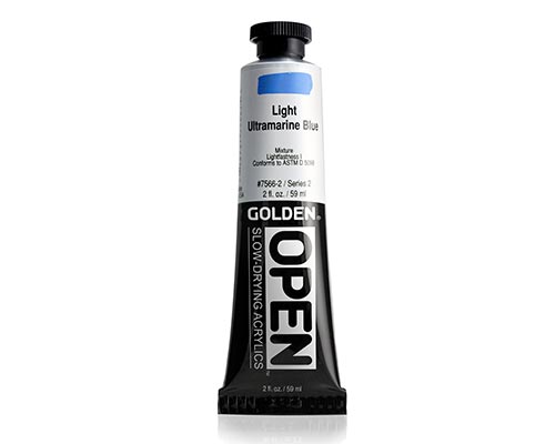 Golden OPEN Acrylics - Light Ultramarine Blue - 2oz