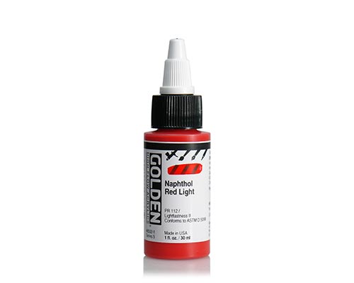 Golden High Flow Acrylics - Naphthol Red Light - 30 mL