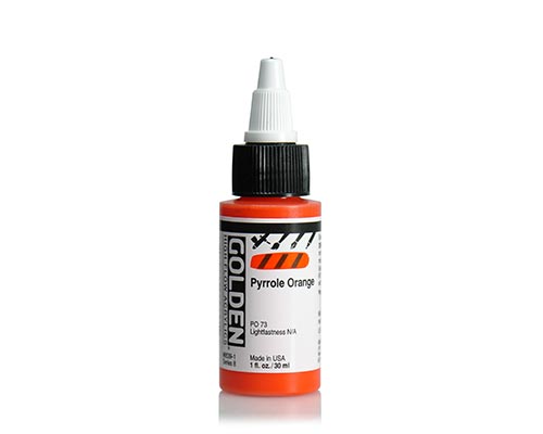 Golden High Flow Acrylics - Pyrrole Orange - 30 mL