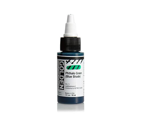 Golden High Flow Acrylics - Phthalo Green (Blue Shade) - 30 mL