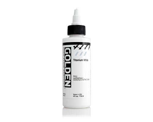 Golden High Flow Acrylics - Titanium White - 118 mL