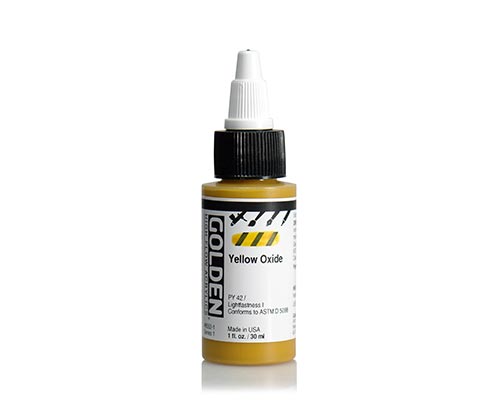 Golden High Flow Acrylics - Yellow Oxide - 30 mL 