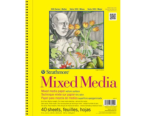 Strathmore 300 Series Mixed Media Sketchbook- 9 x12 in.