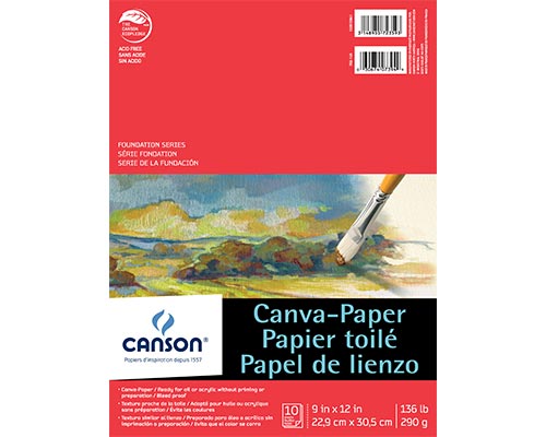 Canson Canva-Paper Foundation Series -  9x12 10sh
