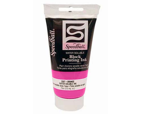 Speedball Water-Soluble Block Ink - Fluorescent Hot Pink 2.5oz