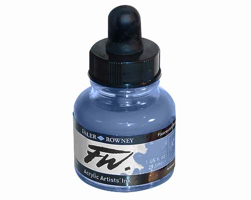 FW Acrylic Artists Ink  1oz  Shimmer Blue